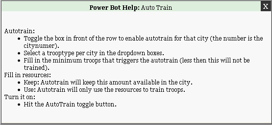 Configurare Auto Train Del Bot